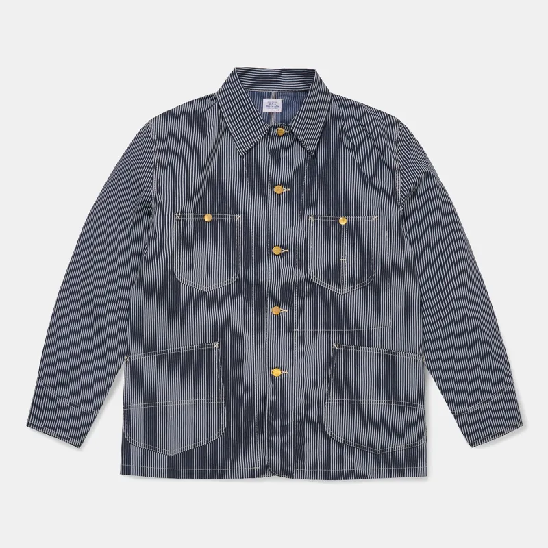 Chore Coat Hickory Stripe made by Bryceland's