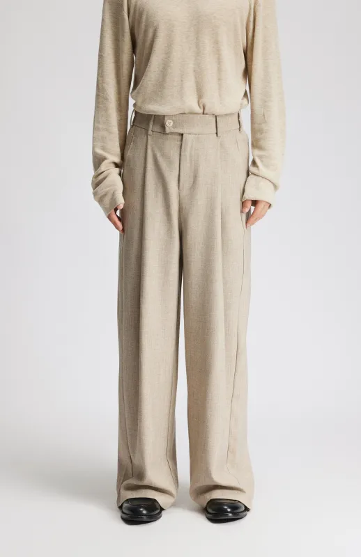 High-Waist Pleated Wide Leg Pants sold by Night City Clothing