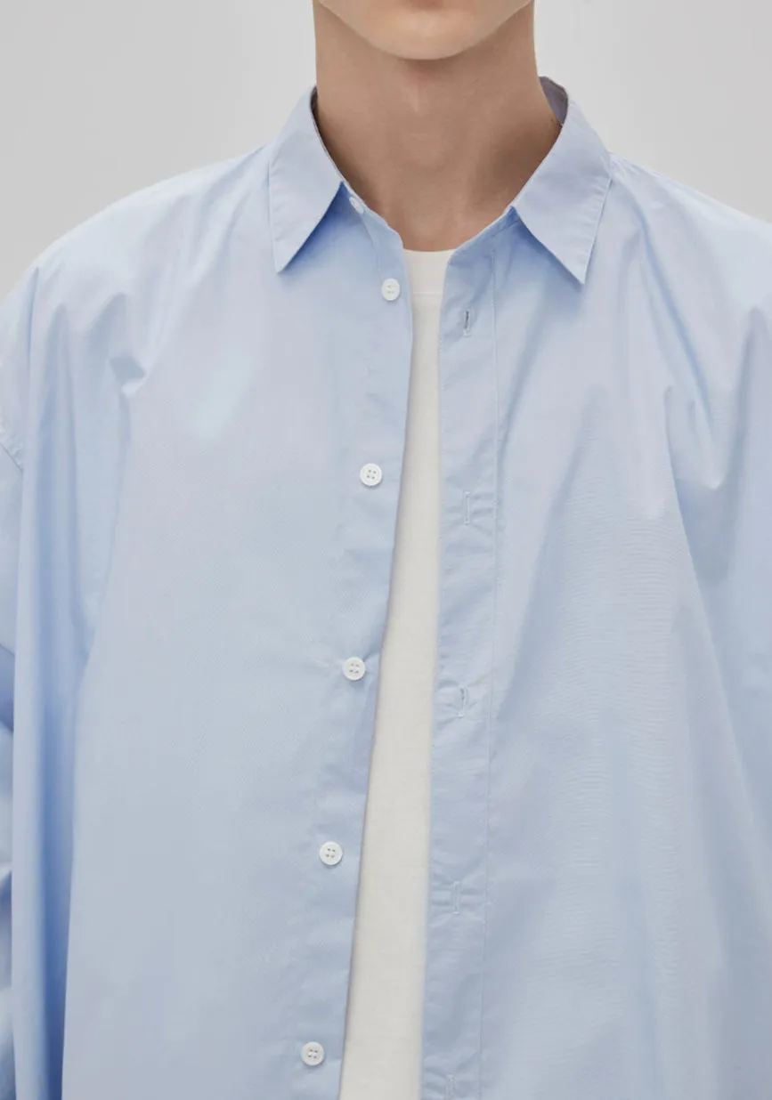 Oversized Drop Shoulder Long Sleeve Button-Up Shirt sold by Night City Clothing product image thumbnail 4