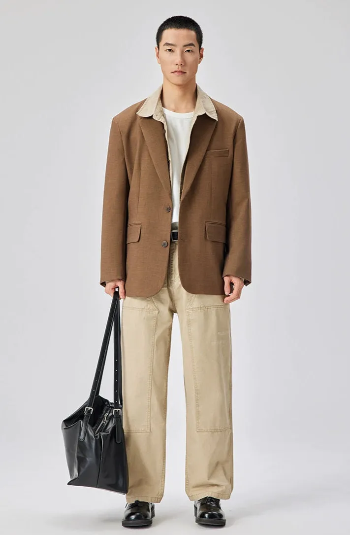 Single Breasted Blazer with Side Button Detail and Notch Lapel sold by Night City Clothing product image thumbnail 4