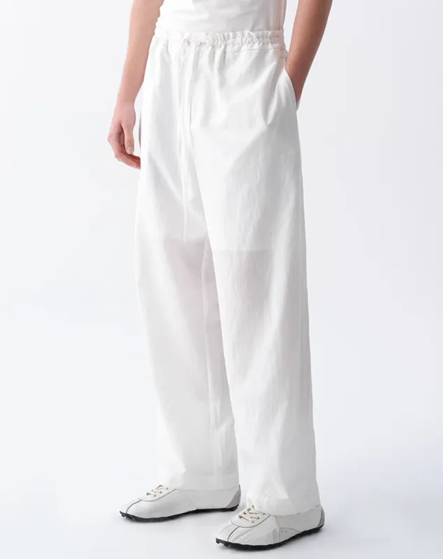 Wide Leg Lightweight Drawstring Waist Linen Pants sold by Night City Clothing