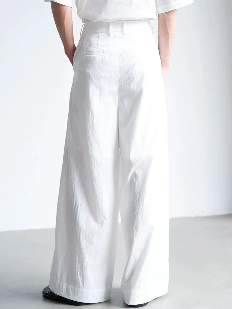 Wide Leg Pleated Front Lightweight Trousers sold by Night City Clothing product image thumbnail 3