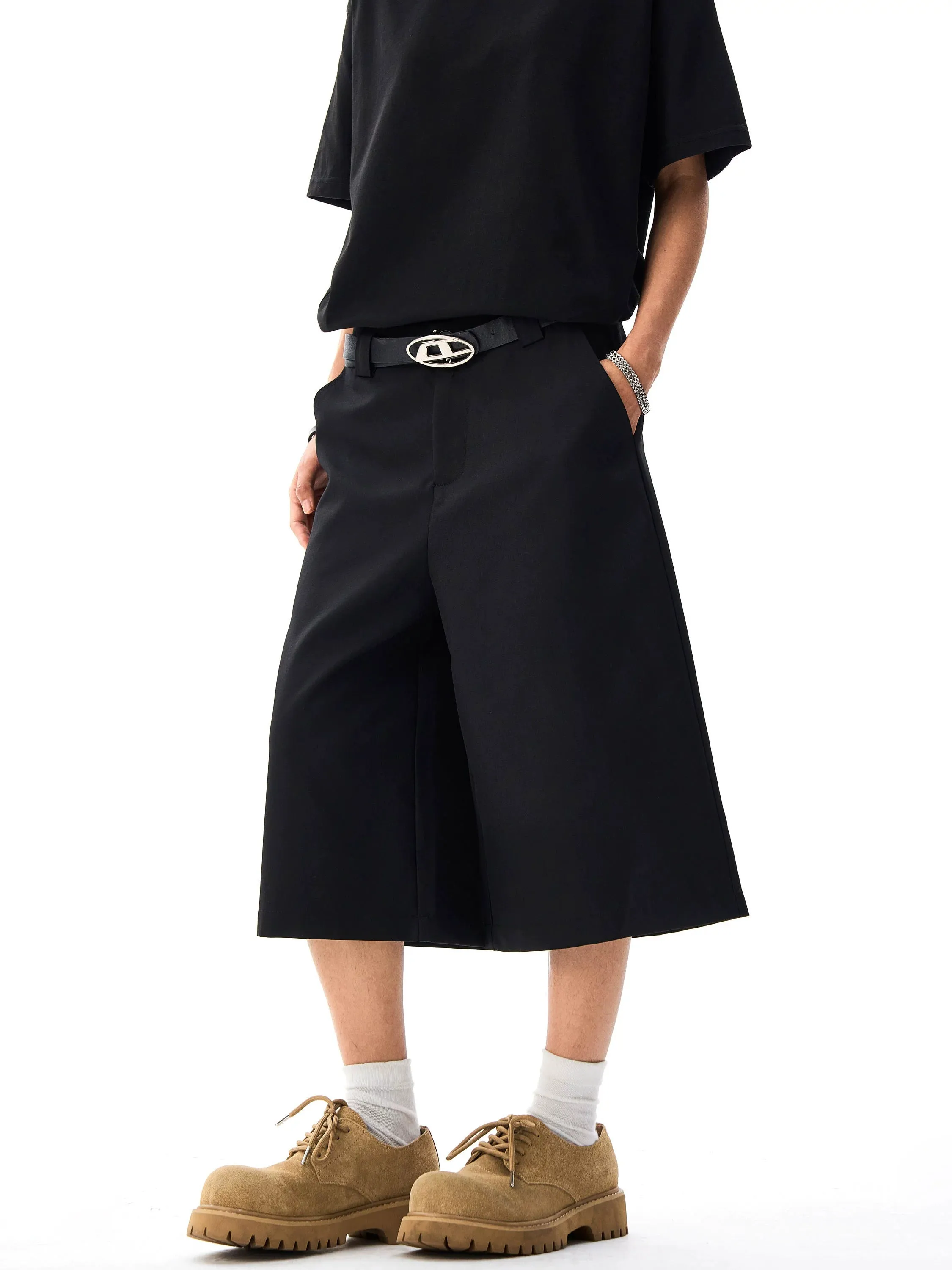 Wide Leg Tailored Bermuda Shorts sold by Night City Clothing product image thumbnail 4