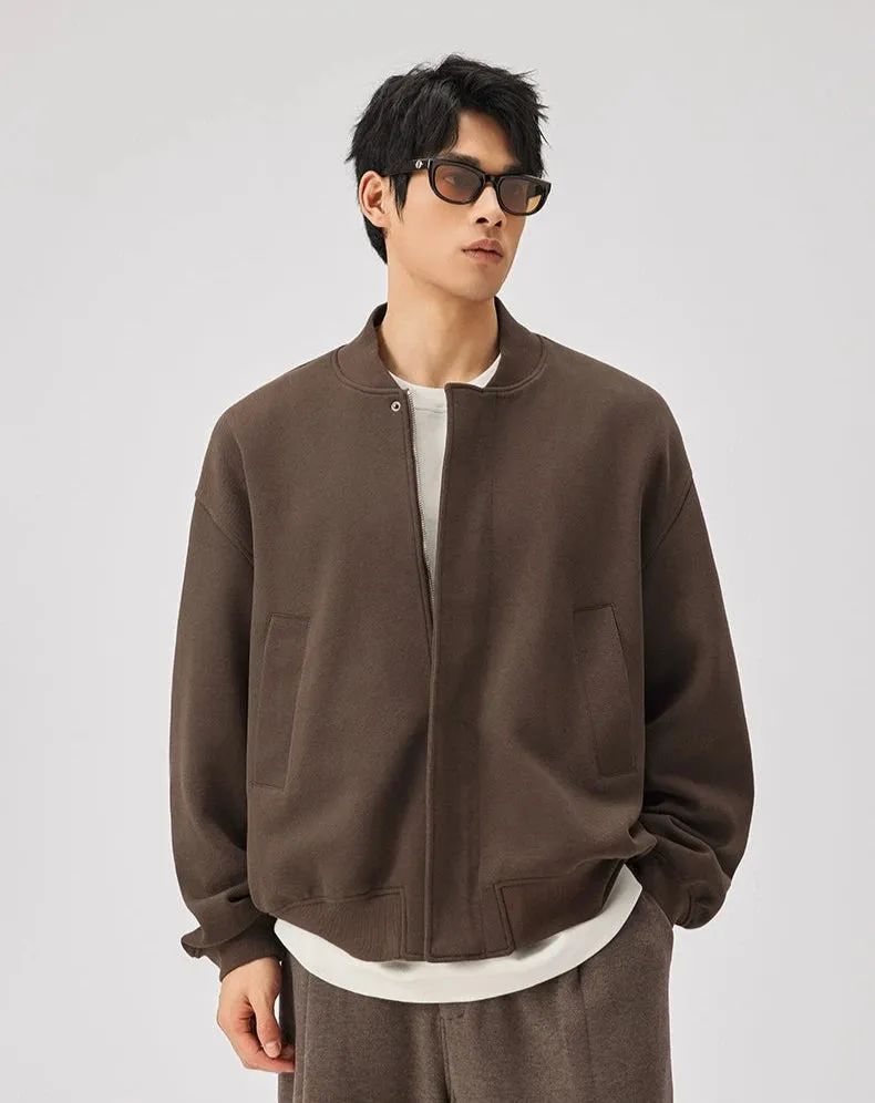 Sweatshirt Zip Bomber Jacket with Front Pockets sold by Night City Clothing product image thumbnail 2