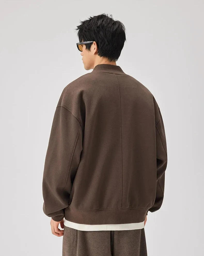 Sweatshirt Zip Bomber Jacket with Front Pockets sold by Night City Clothing product image thumbnail 4