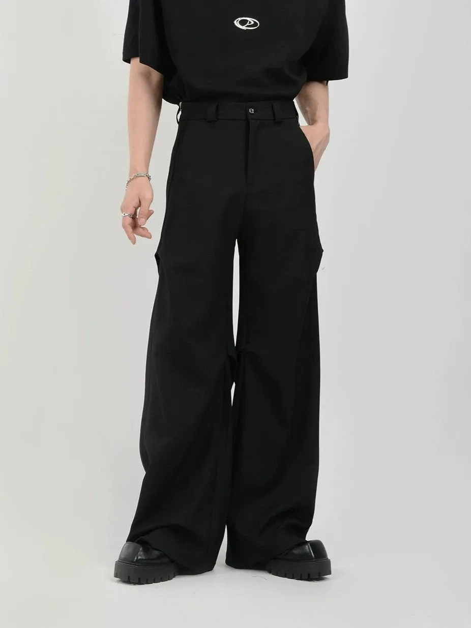 Wide Leg Belted Trousers with Pleated Detail sold by Night City Clothing product image thumbnail 2