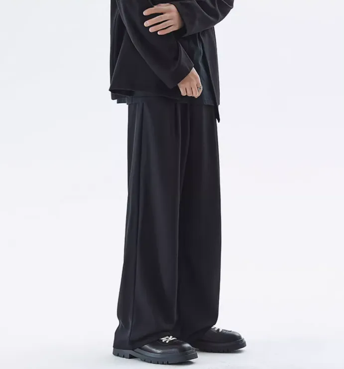 Wide Leg Tailored Lightweight Trousers with Belt Detail sold by Night City Clothing product image thumbnail 3