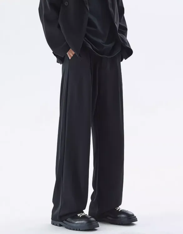 Wide Leg Tailored Lightweight Trousers with Belt Detail sold by Night City Clothing product image thumbnail 4