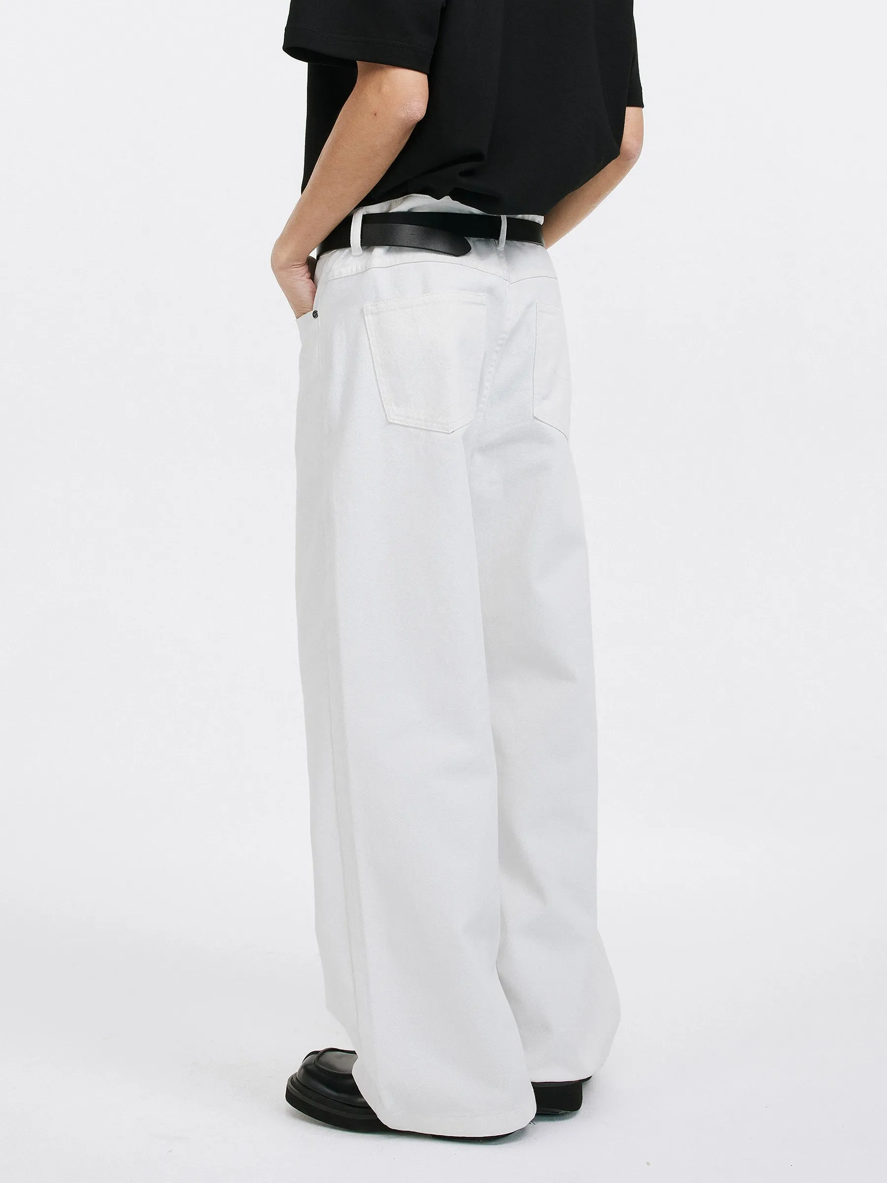 Straight Leg High-Waisted Lightweight Jeans sold by Night City Clothing product image thumbnail 3