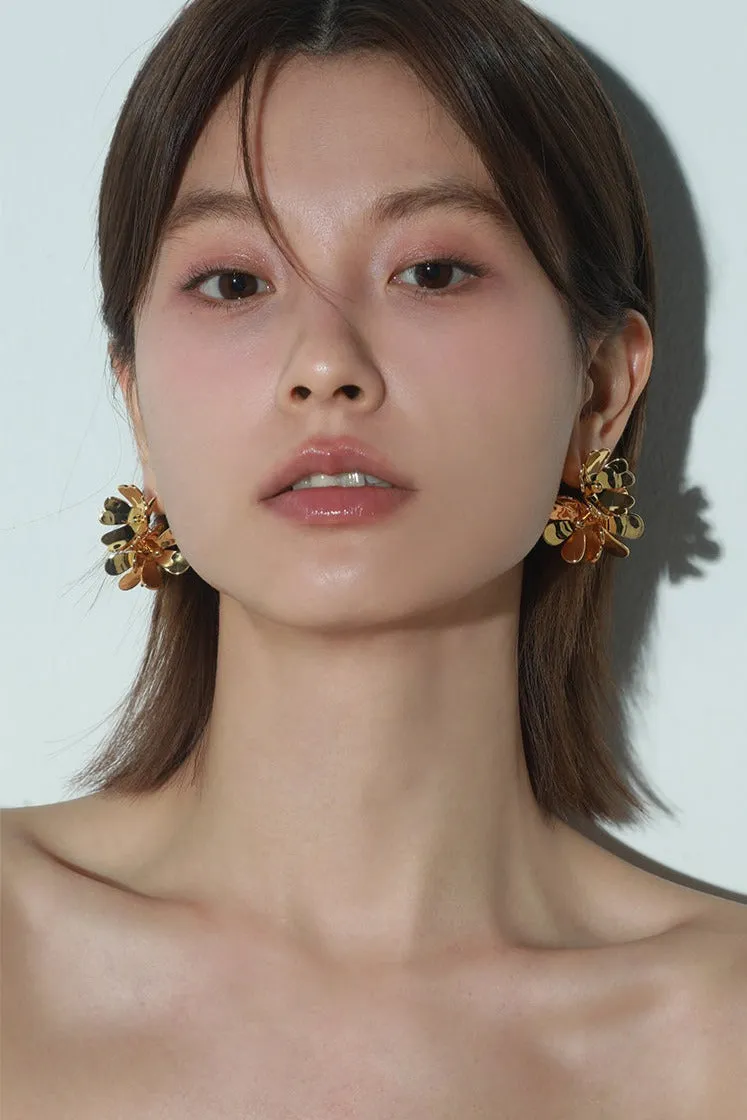 Flower Hoop Earrings sold by Night City Clothing product image thumbnail 3