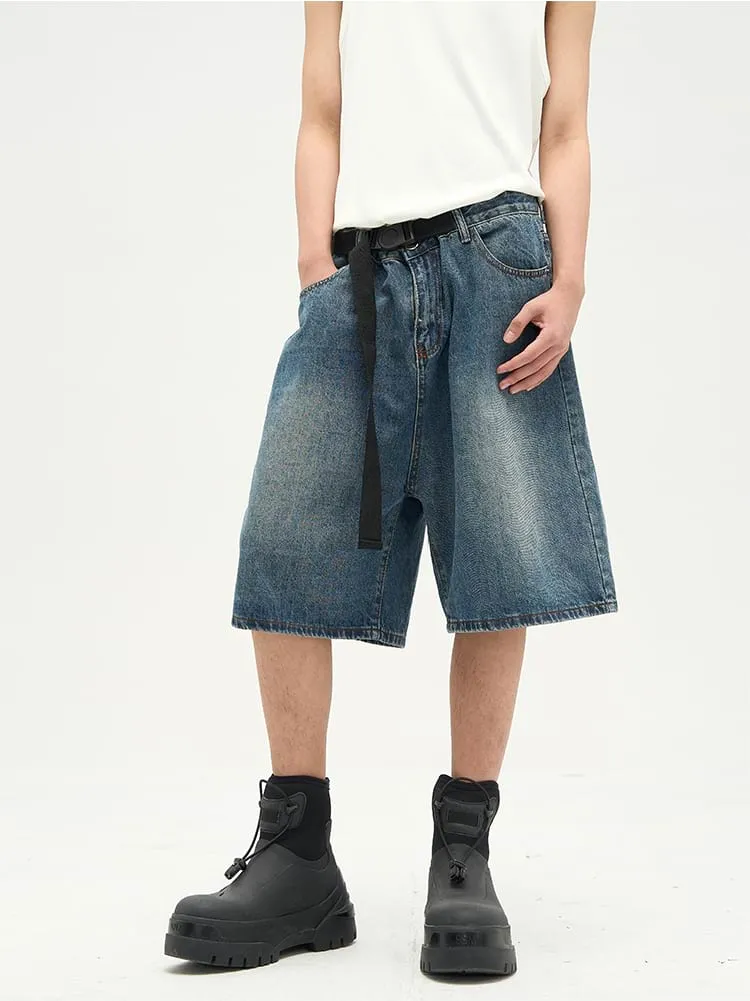 Faded Denim Shorts sold by Night City Clothing product image thumbnail 2