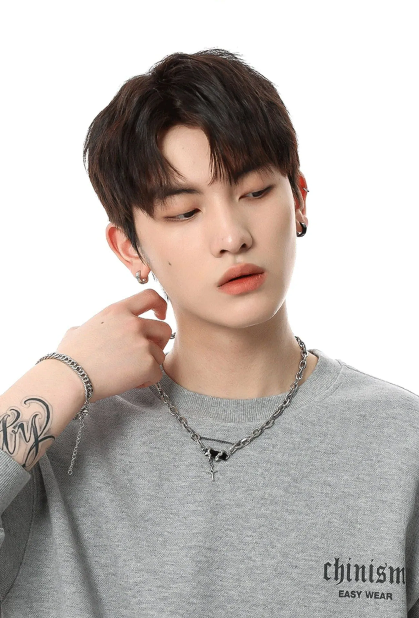 Double Layer Cross Pendant Necklace sold by Night City Clothing product image thumbnail 3