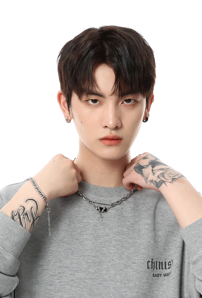 Double Layer Cross Pendant Necklace sold by Night City Clothing product image thumbnail 2