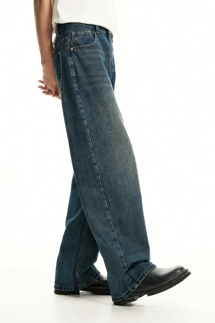Wide Leg Vintage Faded Jeans sold by Night City Clothing product image thumbnail 5
