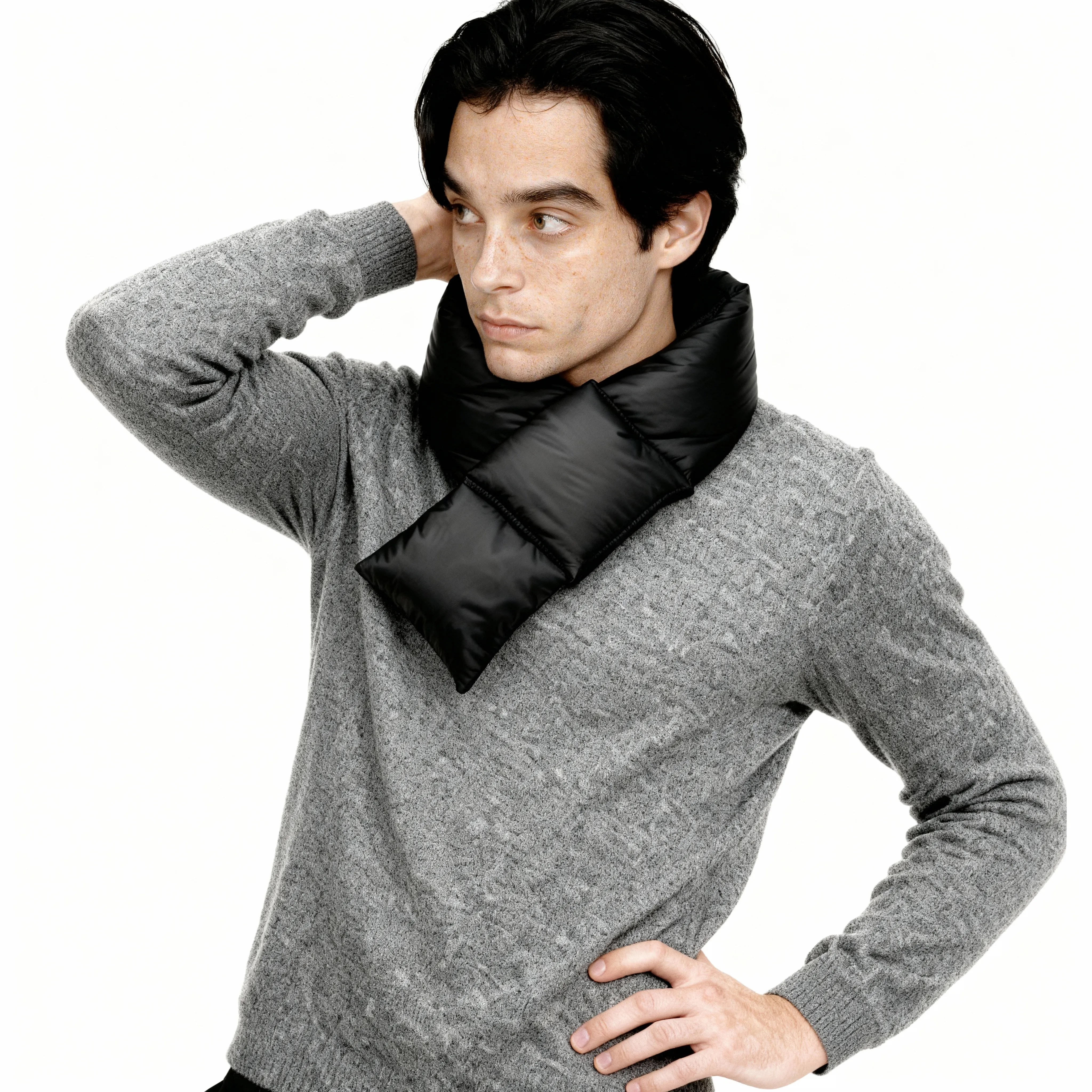 Puffer Neck Warmer Scarf sold by Night City Clothing product image thumbnail 2