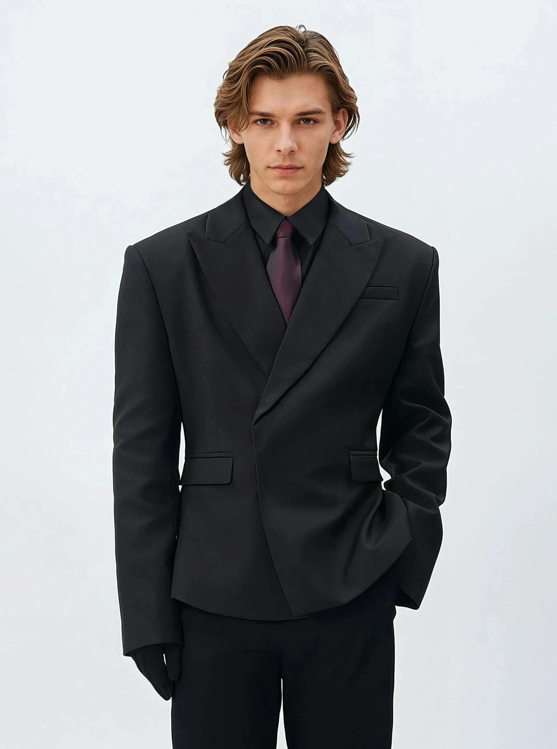 Wide-Lapel Structure & Semi-Flare Trousers Suit Bundle sold by Night City Clothing product image thumbnail 2