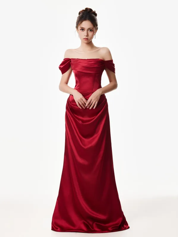 Off-Shoulder Draped Corset Evening Dress Twin Pack sold by Night City Clothing