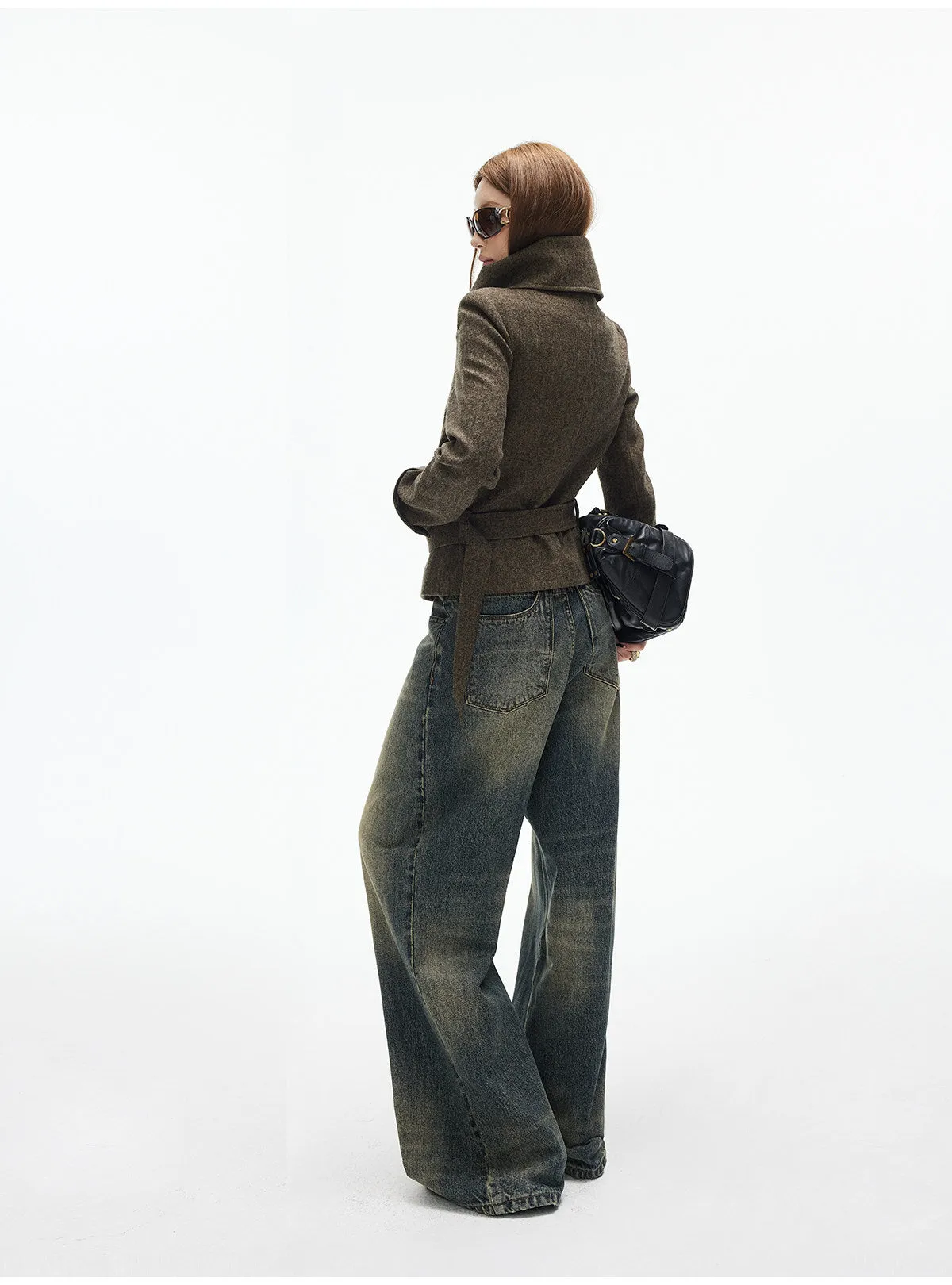 Slim Double-Breasted Wool-Blend Military Jacket sold by Night City Clothing product image thumbnail 5
