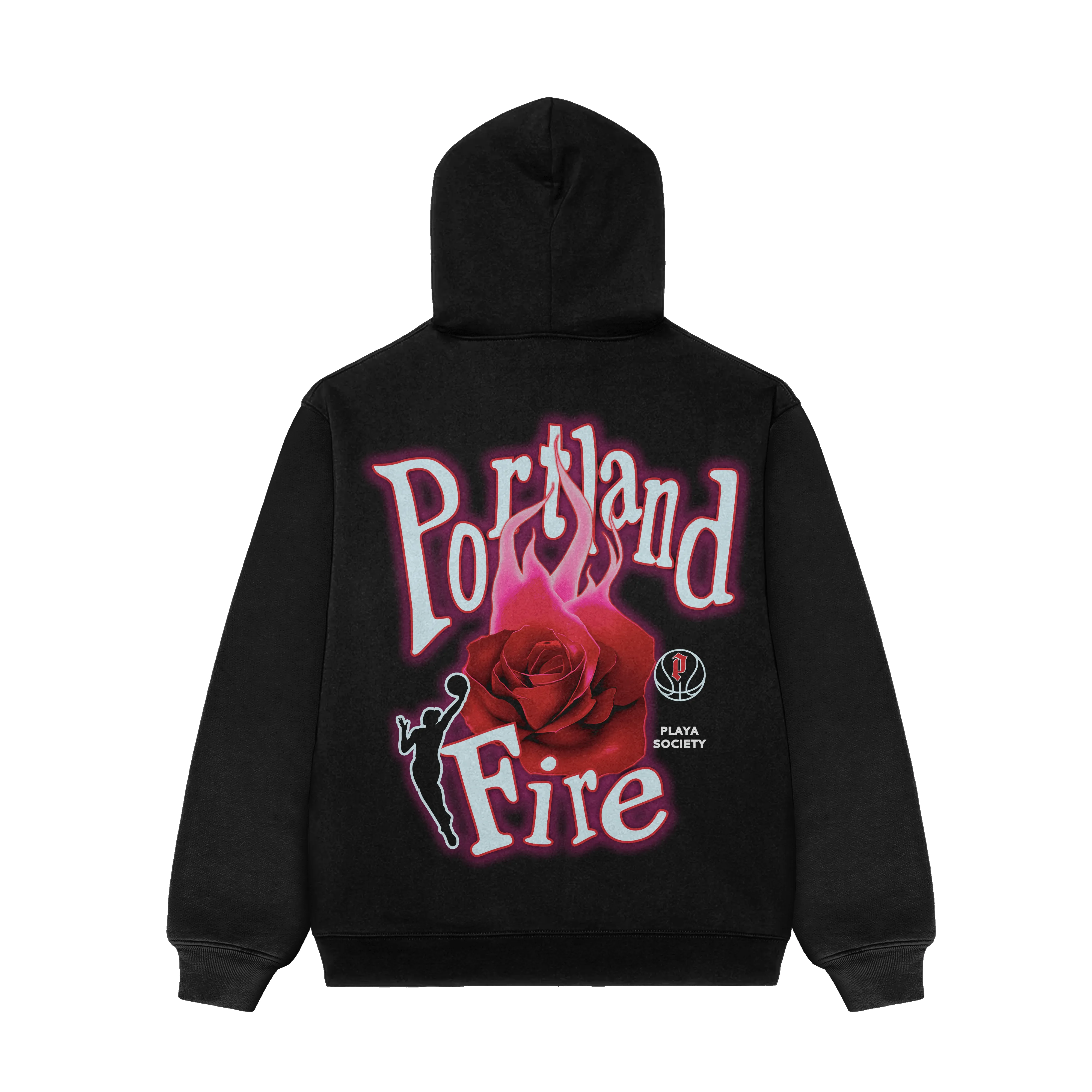 Playa Society WNBA Portland Fire Hoodie sold by Playa Society product image thumbnail 2