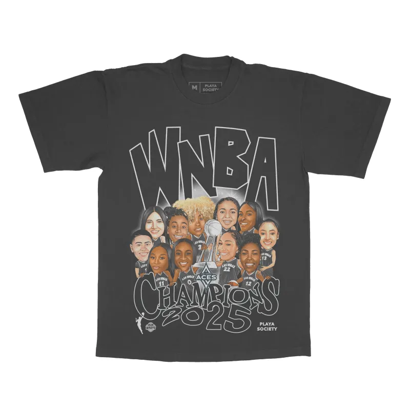 Playa Society 2025 WNBA Champs Roster T-Shirt sold by Playa Society