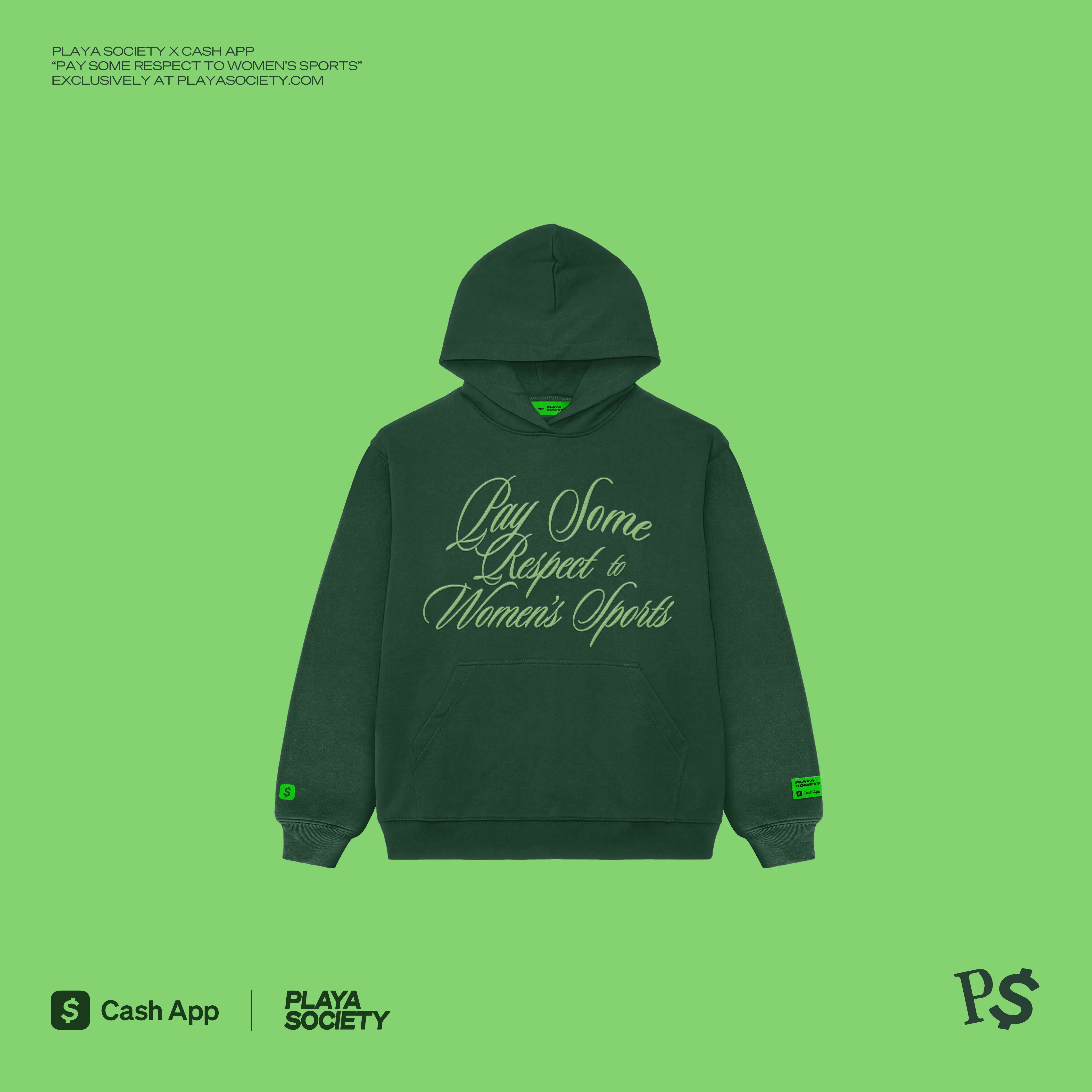 Playa Society x Cash App PSRTWS Heritage Hoodie sold by Playa Society product image thumbnail 2
