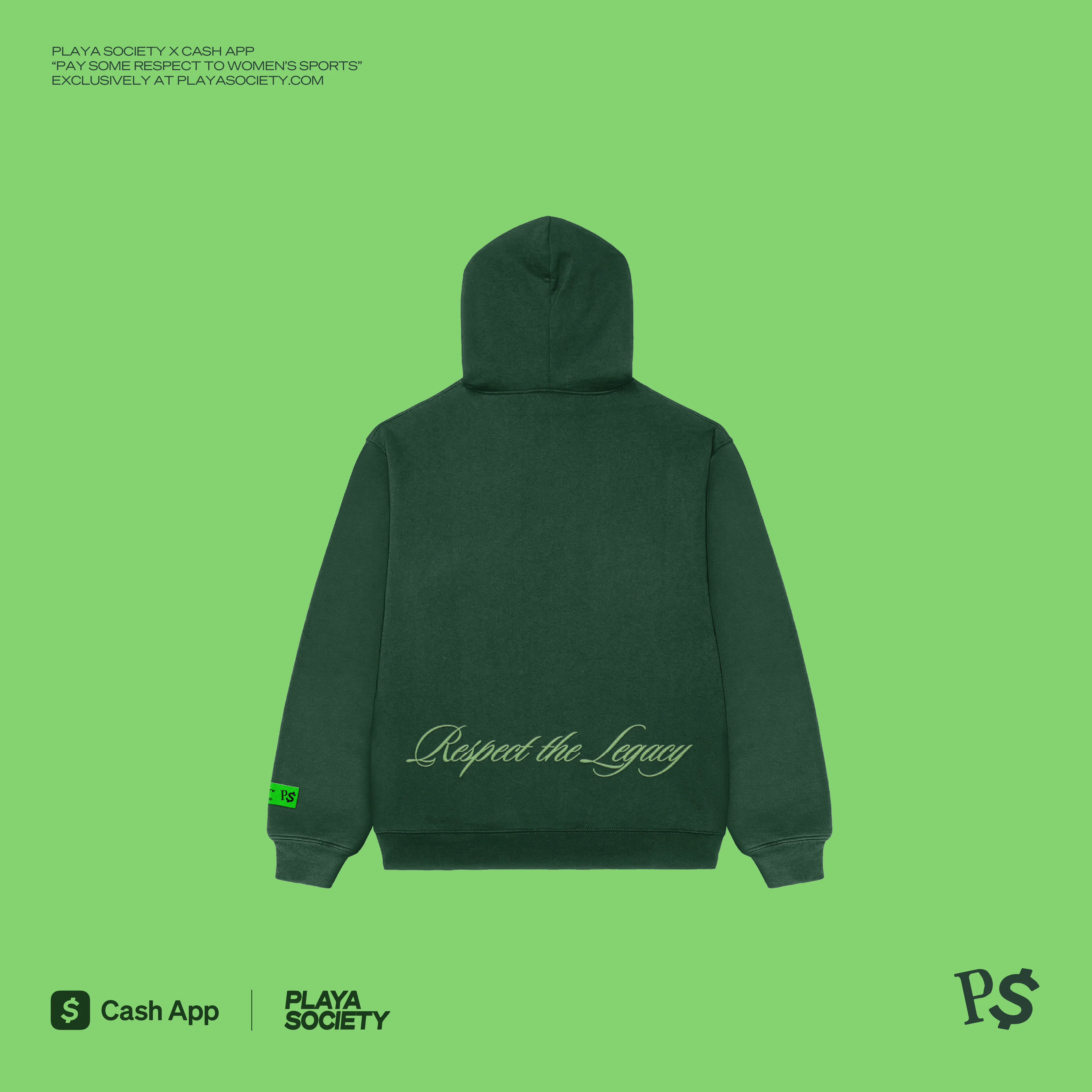 Playa Society x Cash App PSRTWS Heritage Hoodie sold by Playa Society product image thumbnail 3
