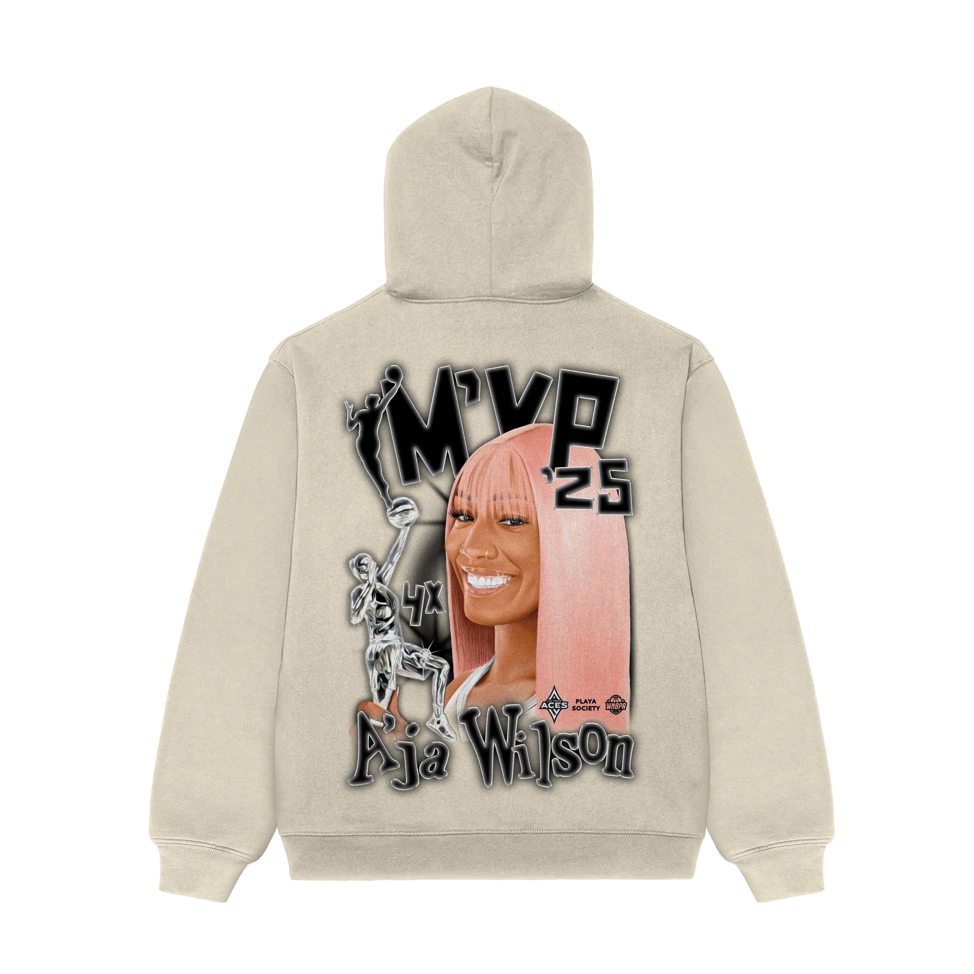 Playa Society 2025 WNBA MVP A'ja Hoodie sold by Playa Society product image thumbnail 2