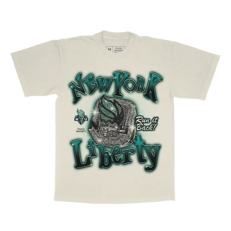 Playa Society New York Liberty Championship Ring T-Shirt sold by Playa Society