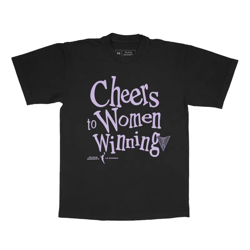 Playa Society x La Crema Golden State Valkyries "Cheers to Women Winning" T-Shirt sold by Playa Society