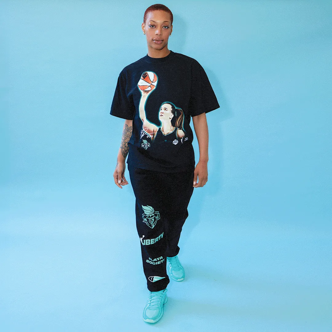 Playa Society Sabrina Ionescu Sketch T-Shirt sold by Playa Society product image thumbnail 2