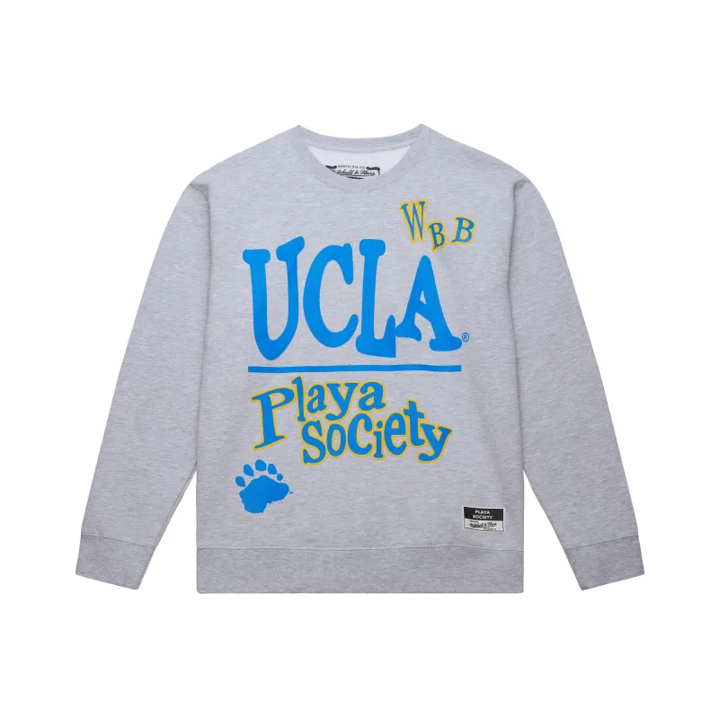 PLAYA SOCIETY X MITCHELL & NESS UCLA CREWNECK sold by Playa Society