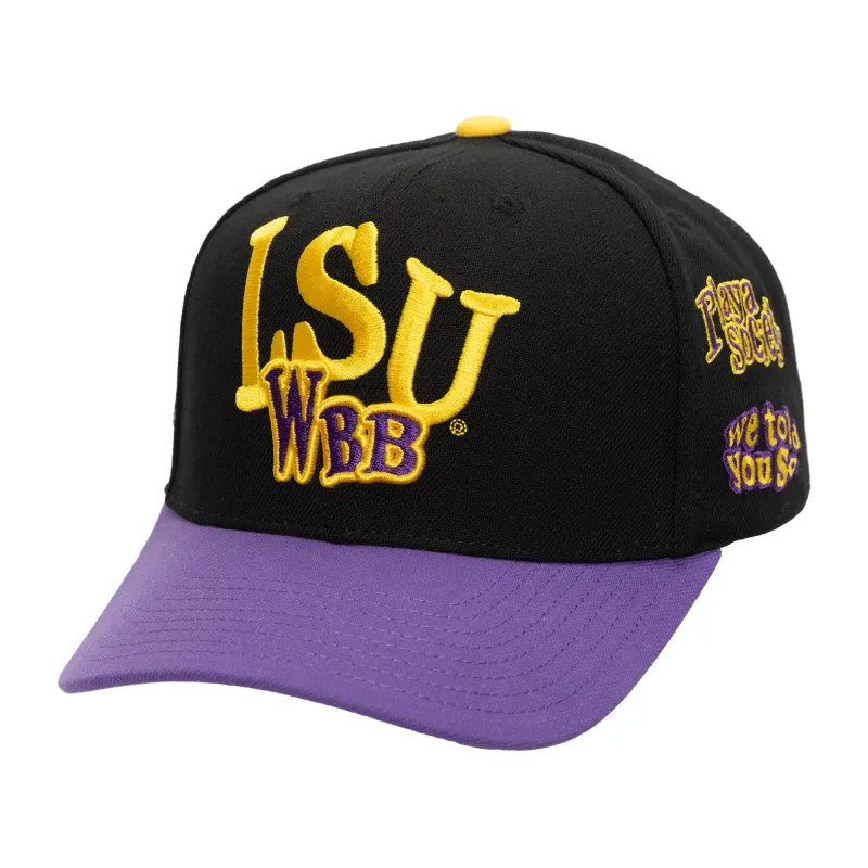 PLAYA SOCIETY X MITCHELL & NESS LSU SNAPBACK sold by Playa Society