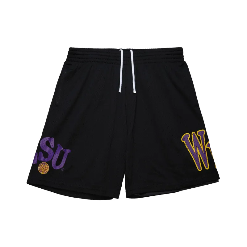 PLAYA SOCIETY X MITCHELL & NESS LSU SHORTS sold by Playa Society