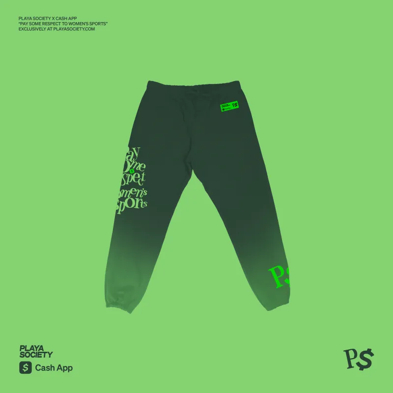 Playa Society x Cash App "Pay Some Respect" Sweatpants sold by Playa Society