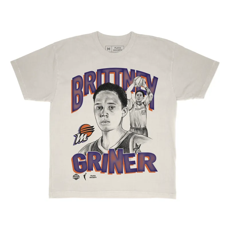 WNBA ‘23 Brittney Griner T-Shirt sold by Playa Society