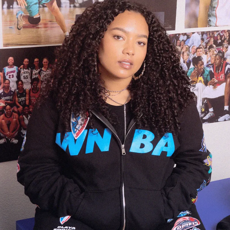 Playa Society WNBA Vintage Zip-up Hoodie made by Playa Society