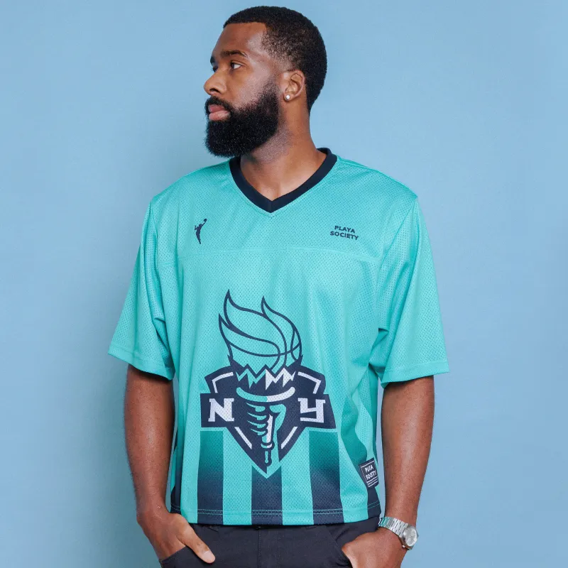 Playa Society 2026 New York Liberty Football Jersey made by Playa Society