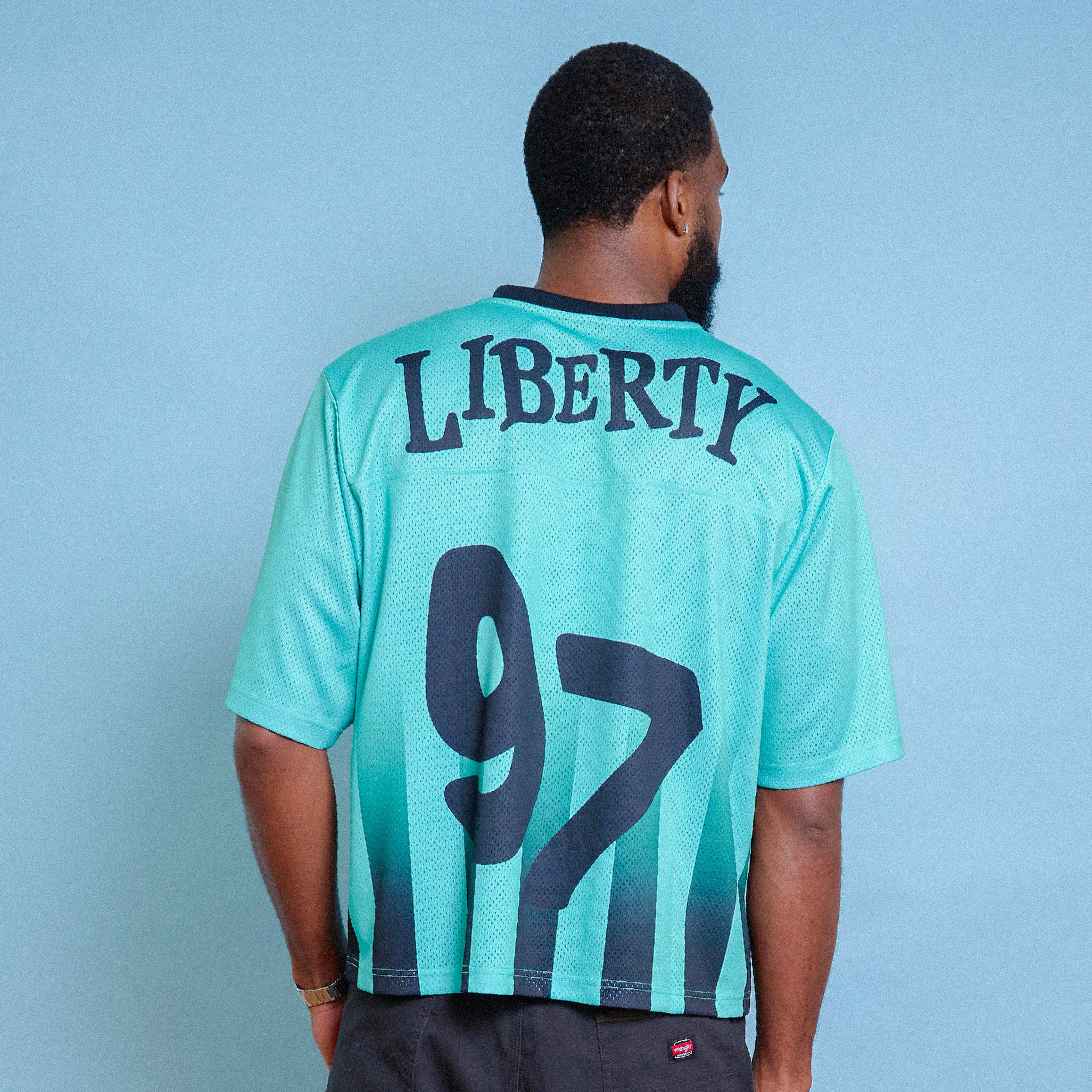 Playa Society 2026 New York Liberty Football Jersey sold by Playa Society product image thumbnail 2