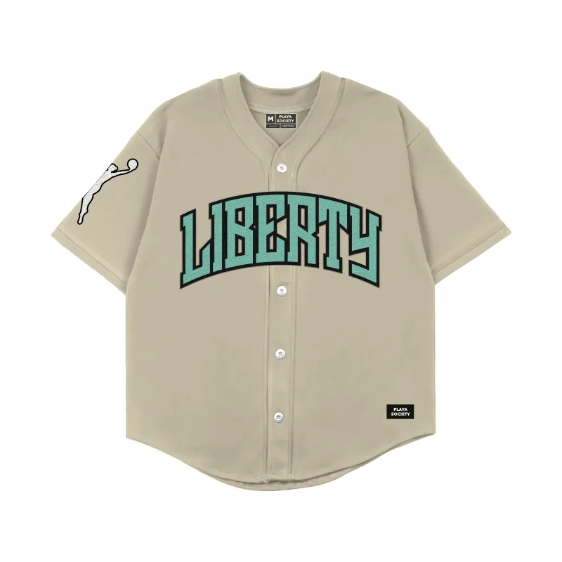 Playa Society 2026 New York Liberty Baseball Jersey made by Playa Society