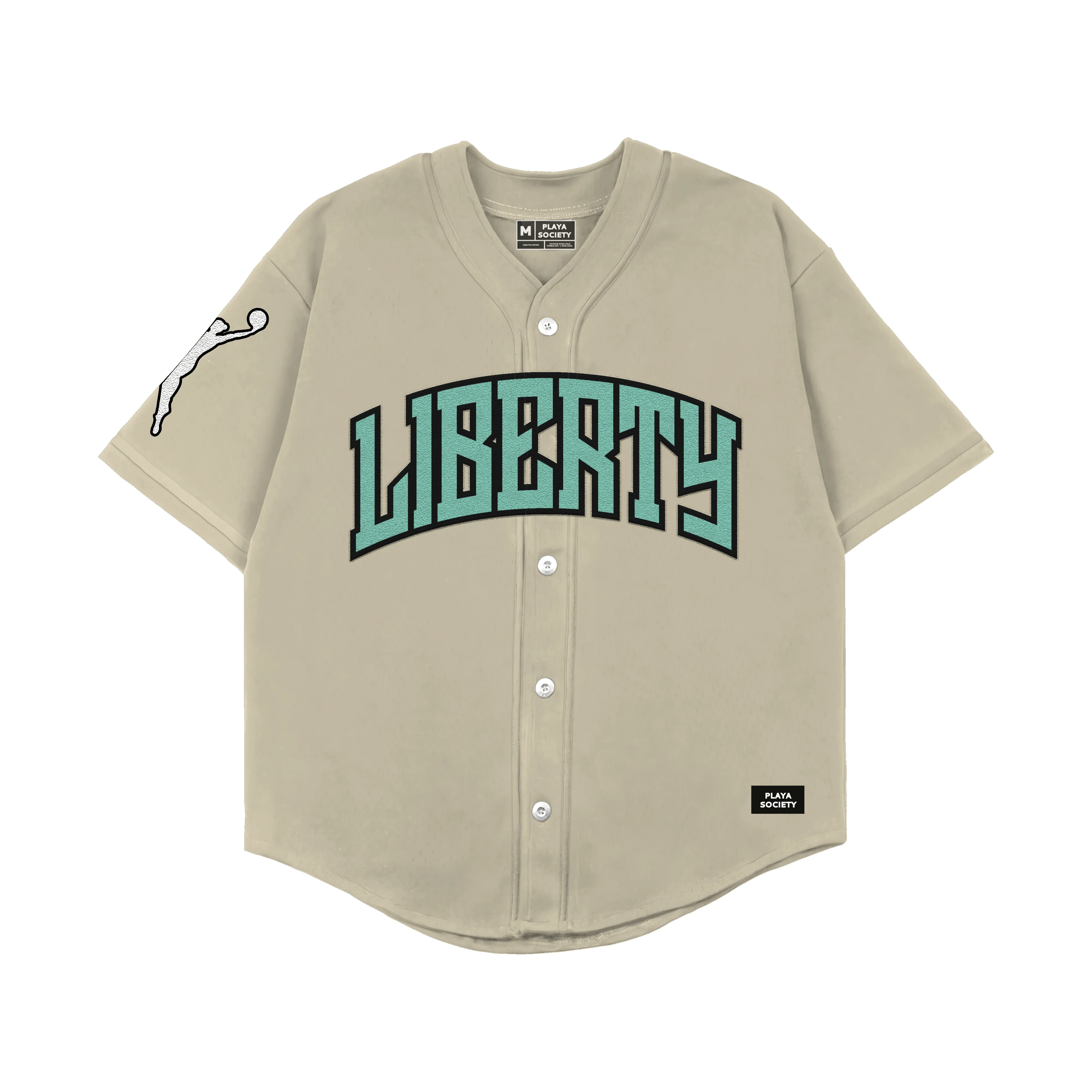 Playa Society 2026 New York Liberty Baseball Jersey sold by Playa Society
