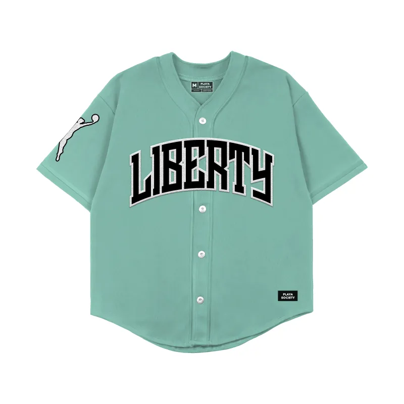 Playa Society 2026 New York Liberty Baseball Jersey made by Playa Society