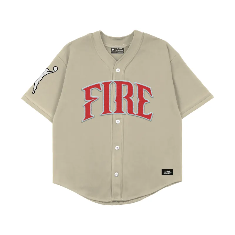 Playa Society 2026 Portland Fire Baseball Jersey made by Playa Society