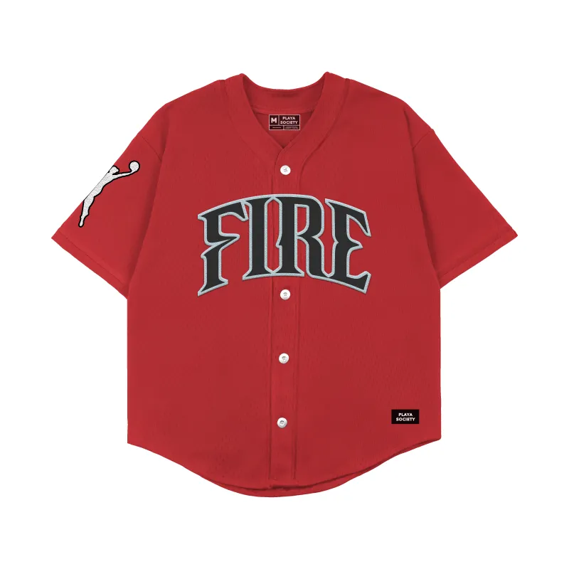 Playa Society 2026 Portland Fire Baseball Jersey made by Playa Society