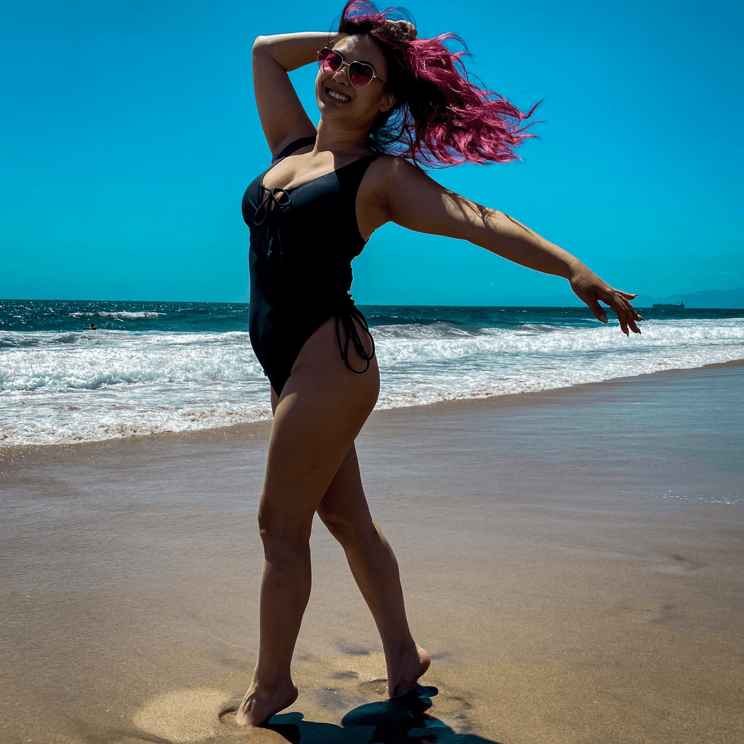 Phone Home Swimsuit - Black sold by Snag Tights product image thumbnail 2