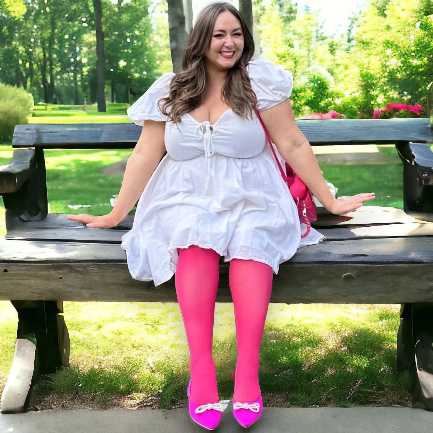 Sheer 30 Den Pantyhose - Pomegranate sold by Snag Tights product image thumbnail 4