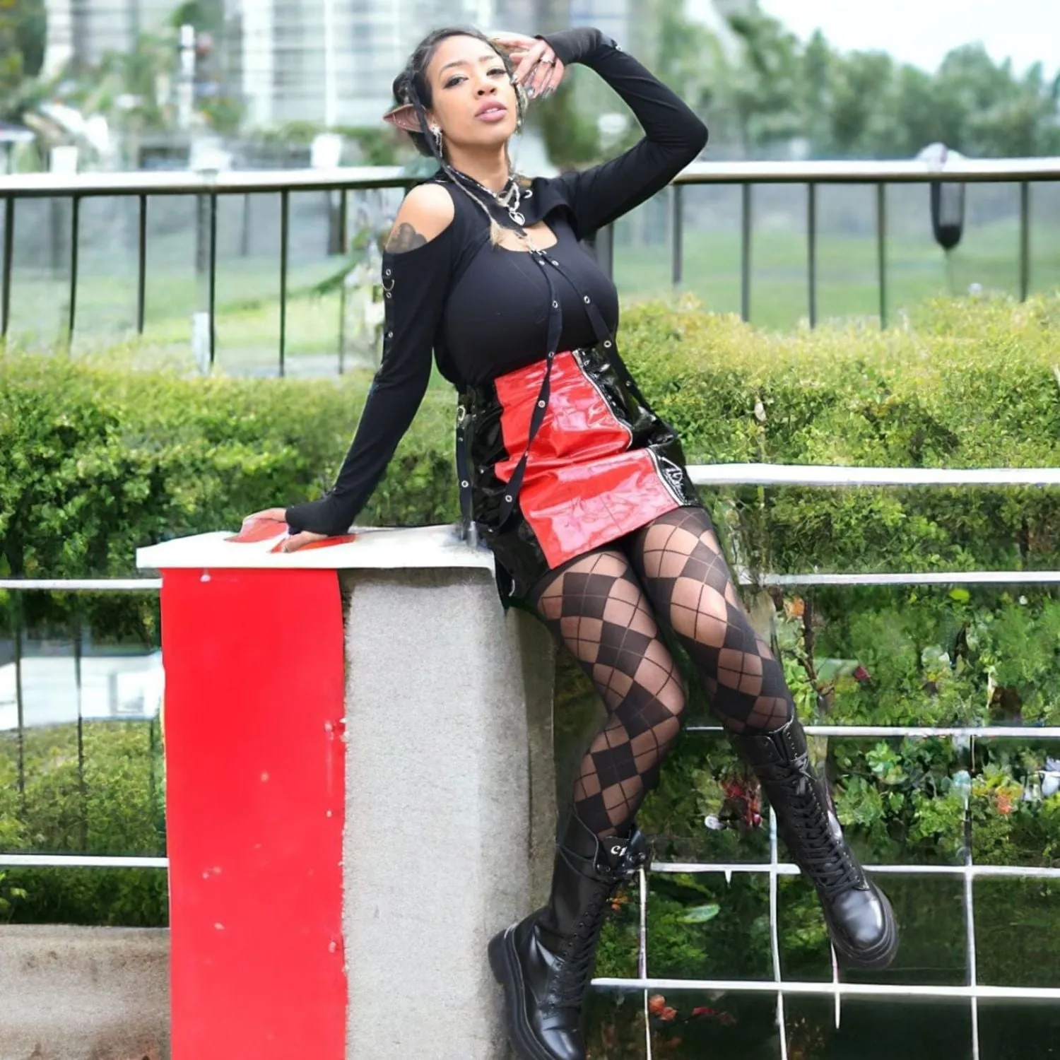 Diamond Tights - Black sold by Snag Tights product image thumbnail 4