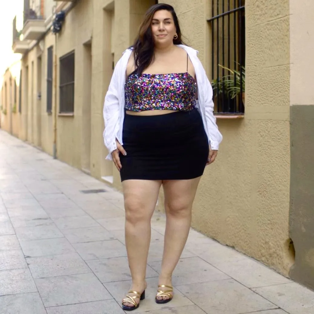 Super Mini Skirt - Black sold by Snag Tights product image thumbnail 4