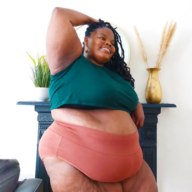 Organic Cotton Full Brief Panties - Root Beer sold by Snag Tights