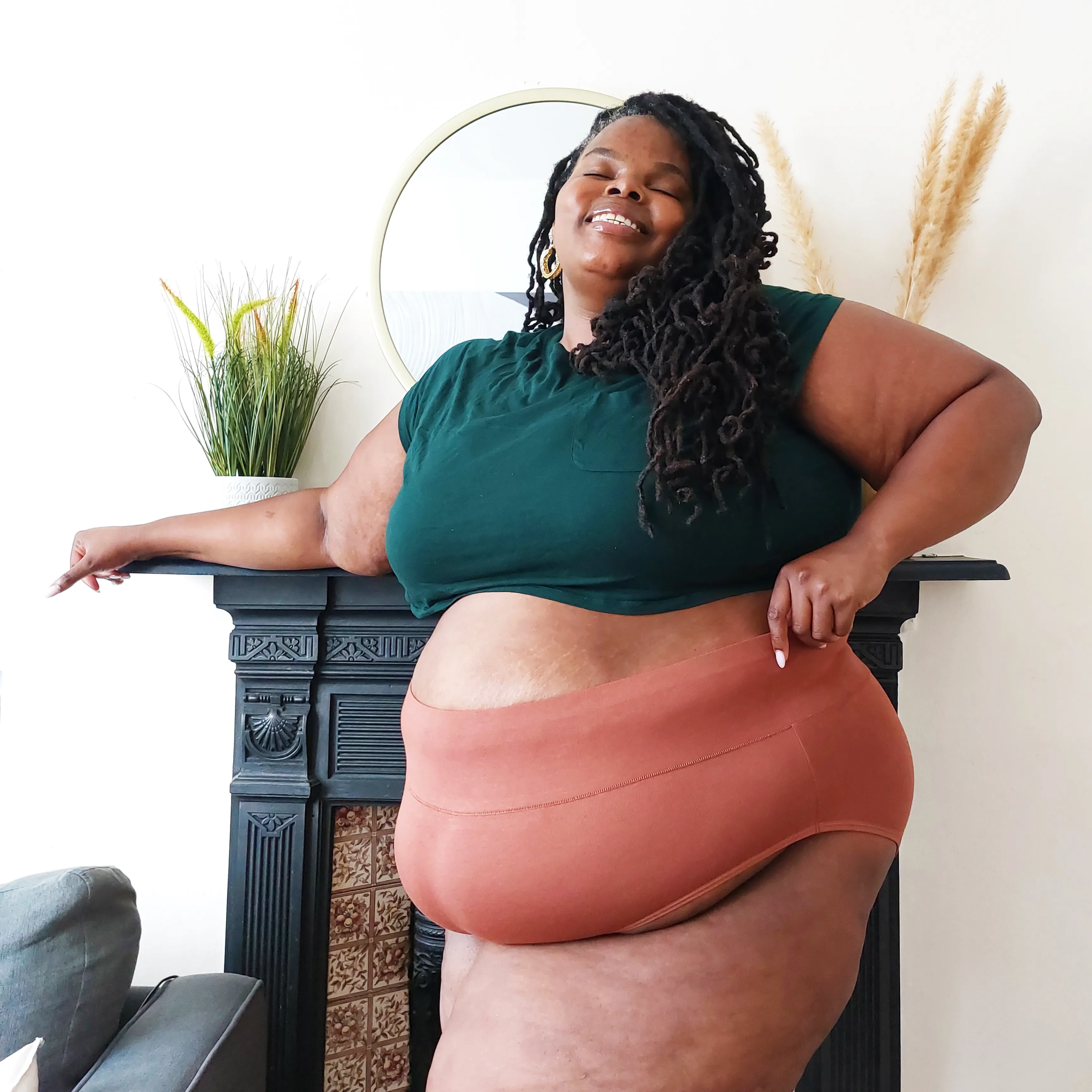 Organic Cotton Full Brief Panties - Root Beer sold by Snag Tights product image thumbnail 3