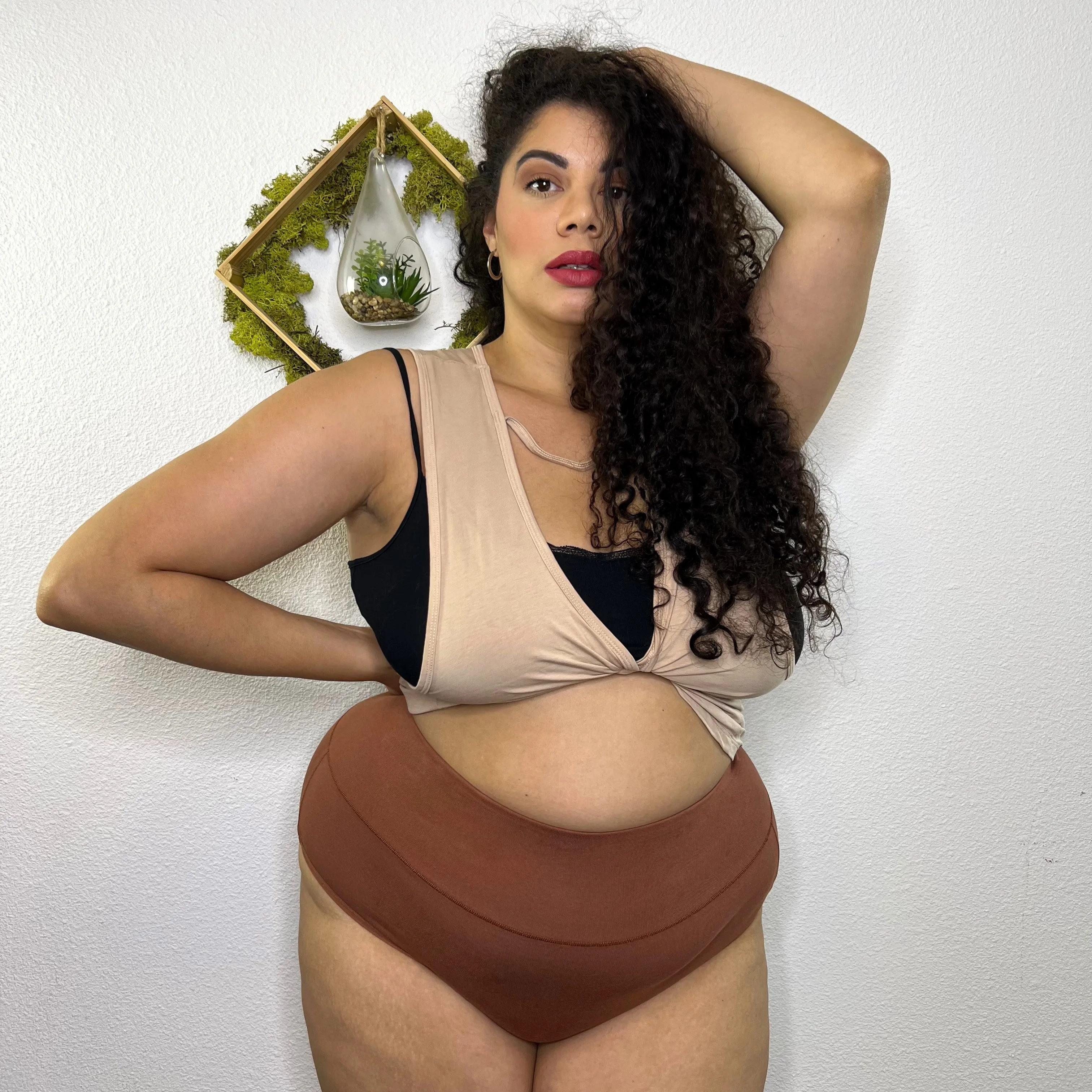 Organic Cotton Full Brief Panties - Root Beer sold by Snag Tights product image thumbnail 5